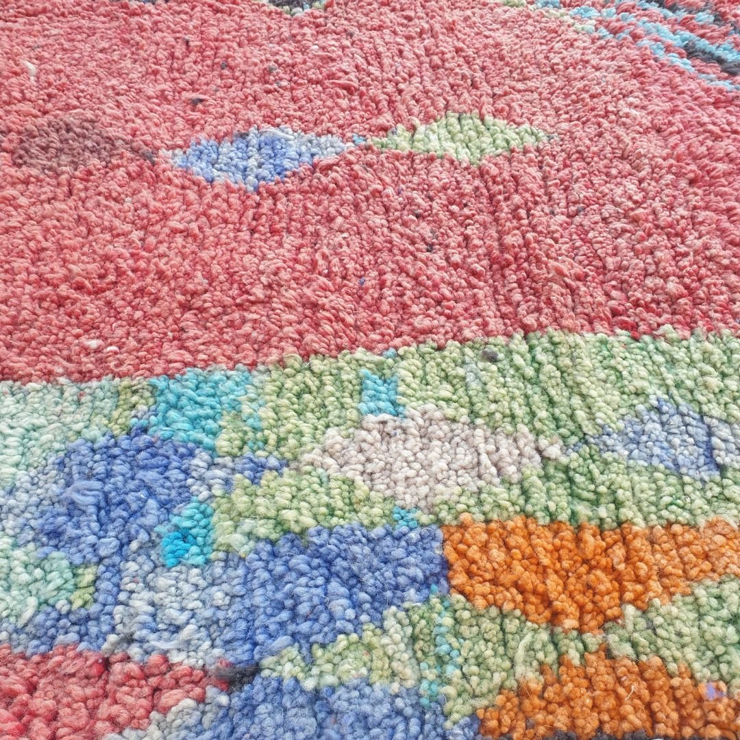 Arenat - Red Boujad 6x10 Berber Moroccan Rug | Authentic handmade Moroccan Carpet | 6'40x10'56 Ft | 195x322 cm - OunizZ