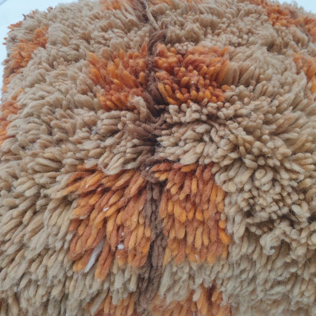 Boho Soft Cushion Cover – Plush Handwoven Checkered 20x20 inches | 50x50 cm - OunizZ