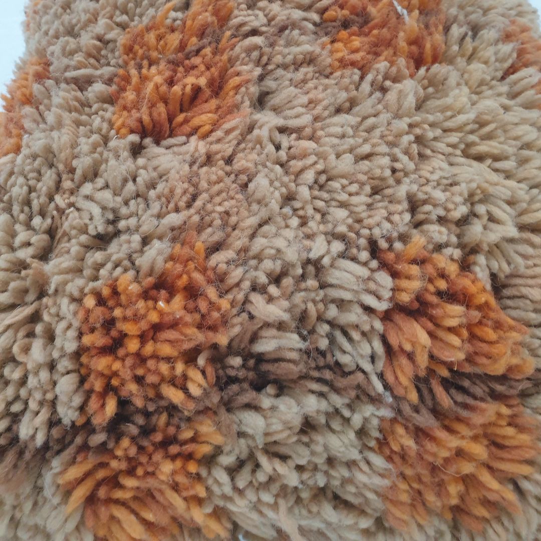 Checkered Rust Cushion Cover – Gorgeous Handwoven 20x20 inches | 50x50 cm - OunizZ