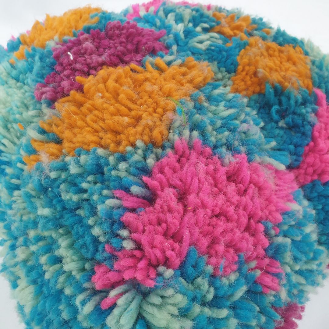 Colorful Moroccan Cushion Cover – Fabulous Handwoven Design 16x16 inches | 40x40 cm - OunizZ