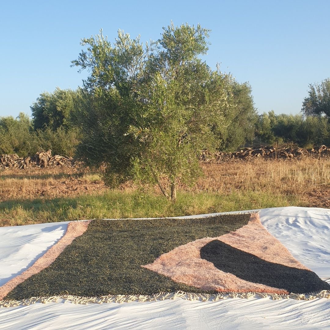 Customized Ighouda | Moroccan Beni Mrirt rug Ultra Soft & Thick | 10'20x12'86 Ft | Moroccan Colorful Beni Mrirt Rug | 100% wool handmade - OunizZ