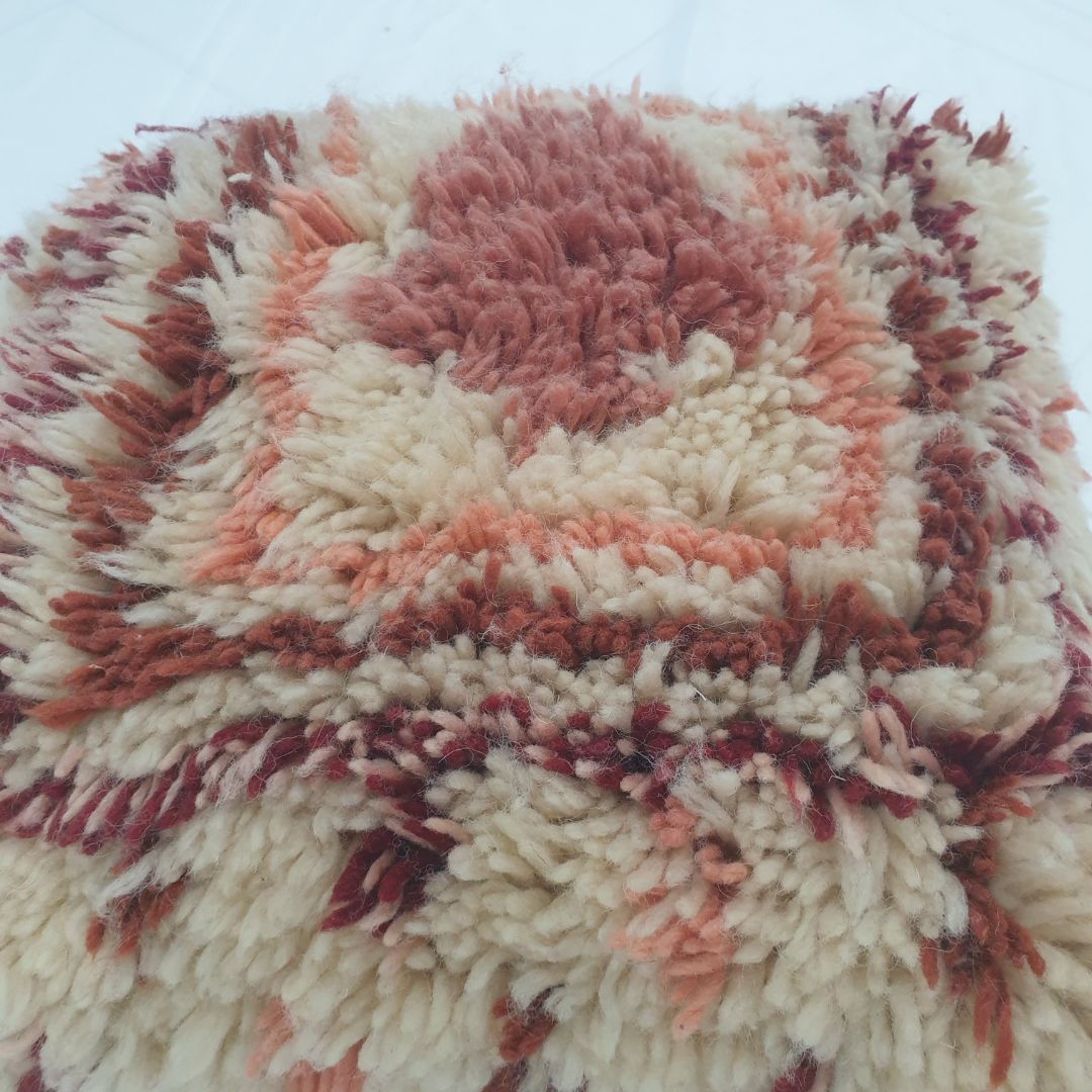 Geometric Pink Throw Pillow – Gorgeous Handwoven Design 20x20 inches | 50x50 cm - OunizZ