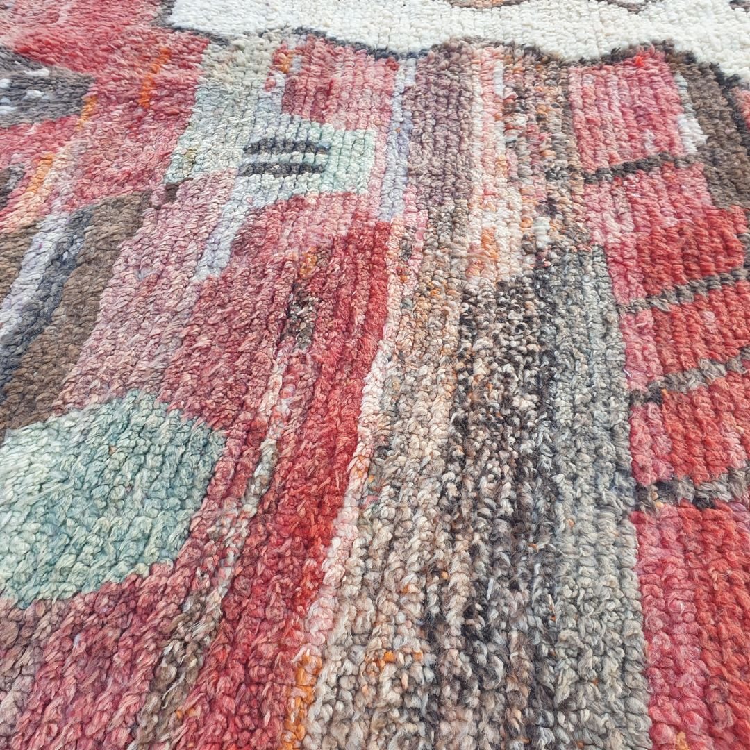 Ilafia - Colorful 6x9 Boujad Moroccan Rug | Authentic Berber handmade Moroccan Carpet | 6'82x9'81 Ft | 208x299 cm - OunizZ