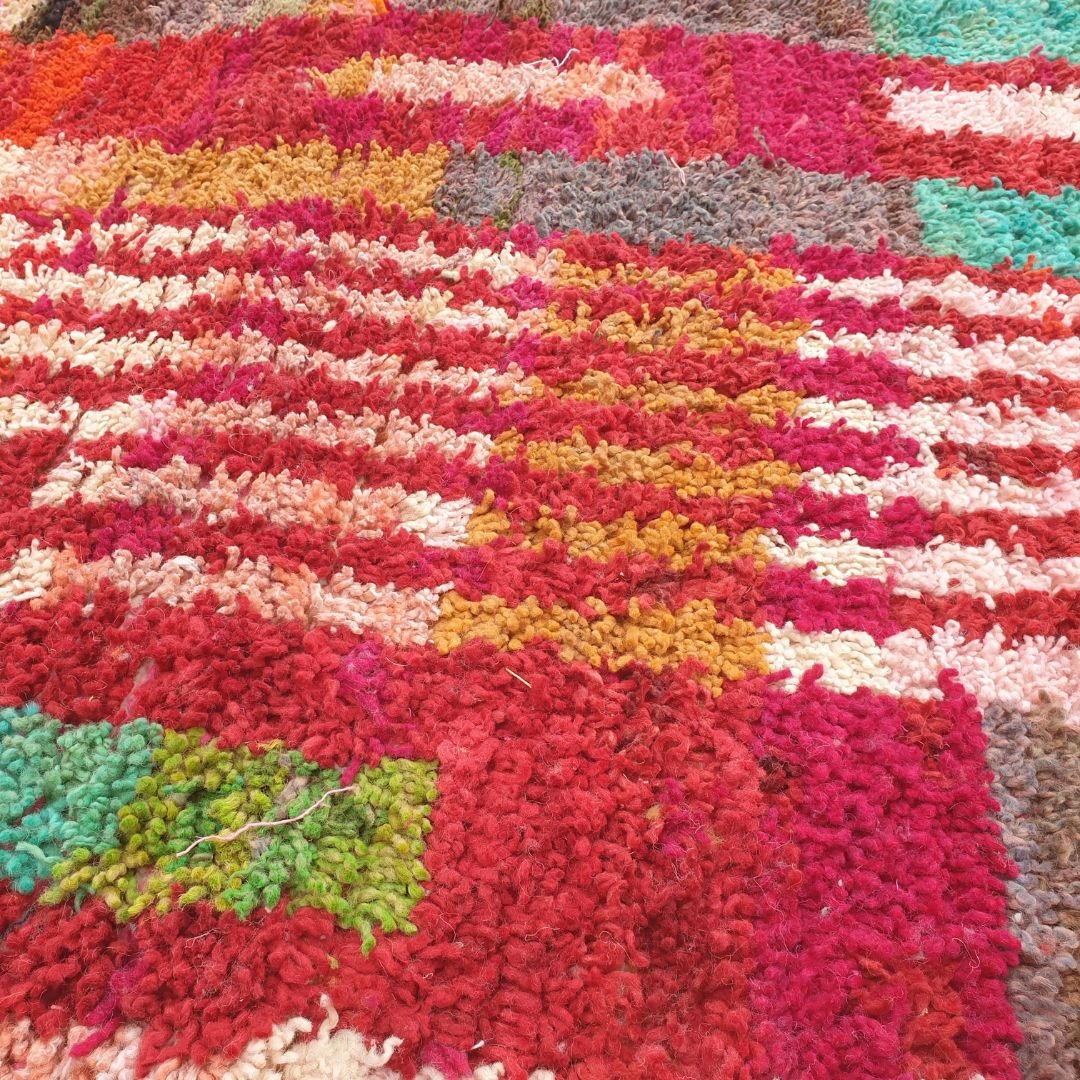 Irnaya - Colorful Boujad Moroccan Rug 6x10 | Authentic Berber handmade Moroccan Carpet | 6'43x10'20 Ft | 196x311 cm - OunizZ