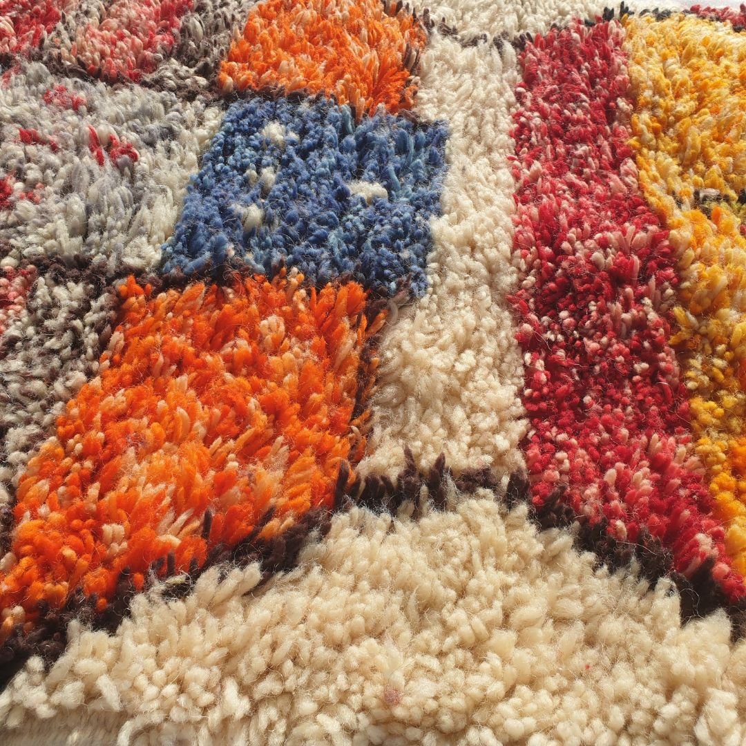 Kinima Runner | Multicolored Moroccan Beni Mrirt Runner Rug Luxurious Ultra Soft & Thick | Colorful Hallway Runner | 2'66x19'26 Ft | 81x587 cm - OunizZ