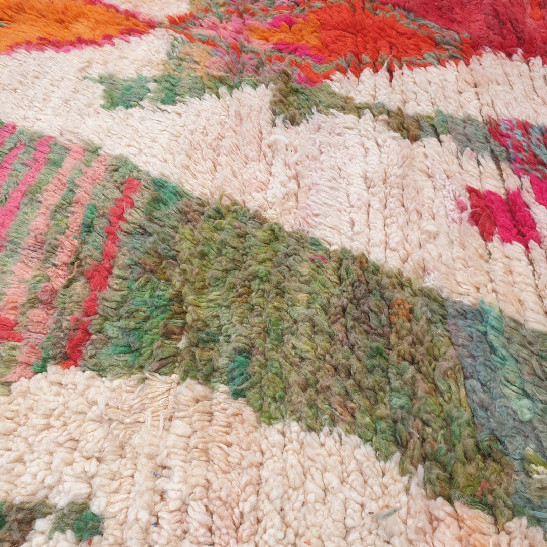 Lafiba - Multicolored Boujad Moroccan Rug 6x10 | Authentic Berber handmade Moroccan Carpet | 6'30x10'27 Ft | 192x313 cm - OunizZ