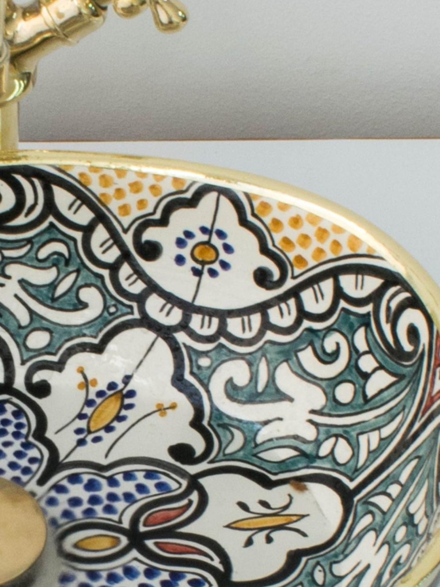 Marrakech - Handcrafted Oval Ceramic Vanity Sink – Artisan - Made Bathroom Basin - (ETAT) - OunizZ