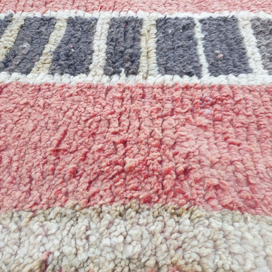 Neska | Orange & Red Oversized Moroccan Rug 9x13 | Authentic Handmade Boujad Berber Living room Rug | 9'65x13'06 Ft | 294x398 cm - OunizZ