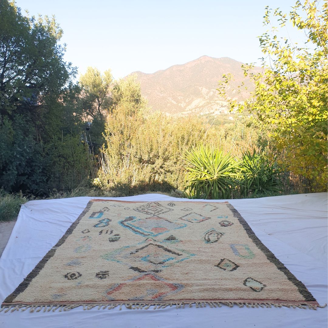 Ormia | Oversized Pink Moroccan Rug 9x13 Berber Boujad | Authentic Handmade Living room Rug | 9'42x13'29 Ft | 287x405 cm - OunizZ