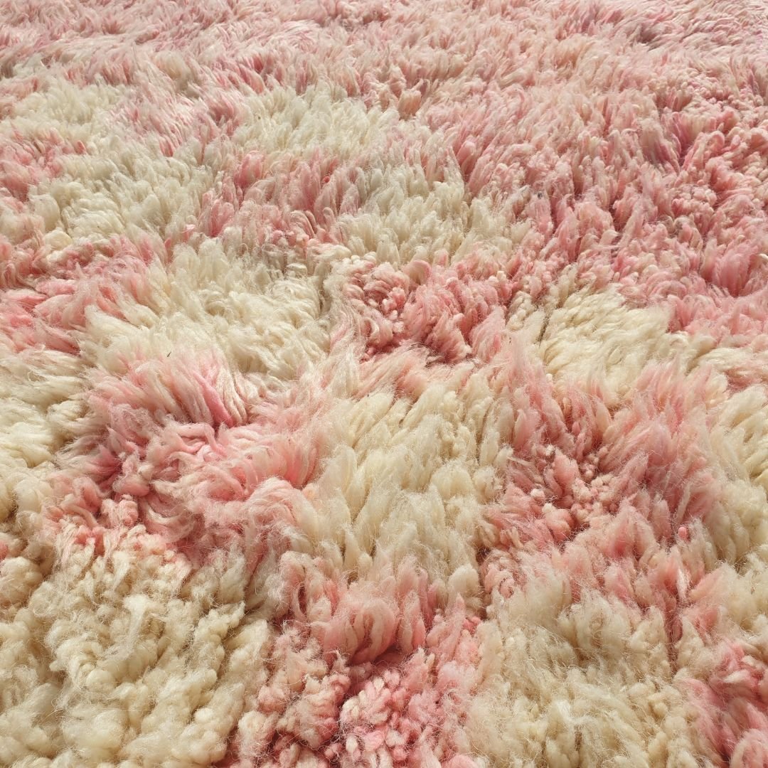 Shaya - Beni Mrirt Moroccan Rug 6x9 ft Pink Plush Luxurious | 6'72x9'71 Ft | 205x296 cm - OunizZ