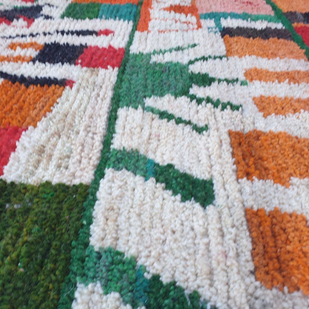 Sifda - Berber Boujad 6x9 Moroccan Rug | Authentic handmade Moroccan Carpet | 6'76x9'55 Ft | 206x291 cm - OunizZ