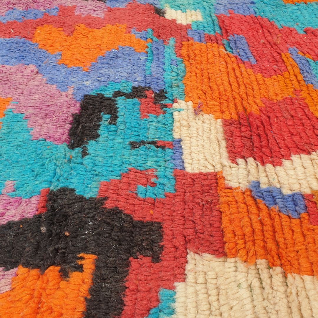 Tarouna - Multicolored Moroccan Rug 8x11 Boujad | Authentic Berber Rug | 8'17x11'55 Ft | 249x352 cm - OunizZ