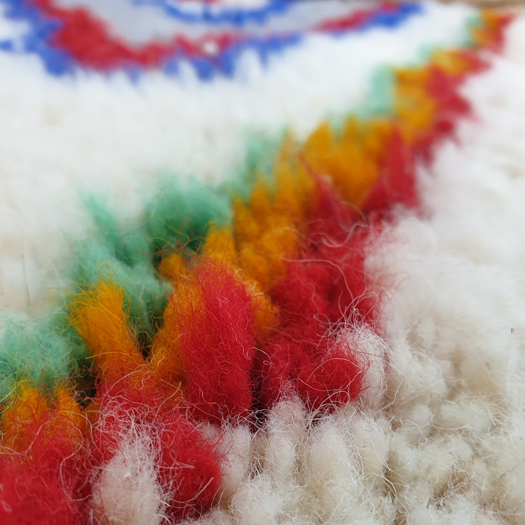 FAGMA | 9'9x6'6 voet | 3x2m | Marokkaans Beni Ourain-tapijt | 100% wol handgemaakt