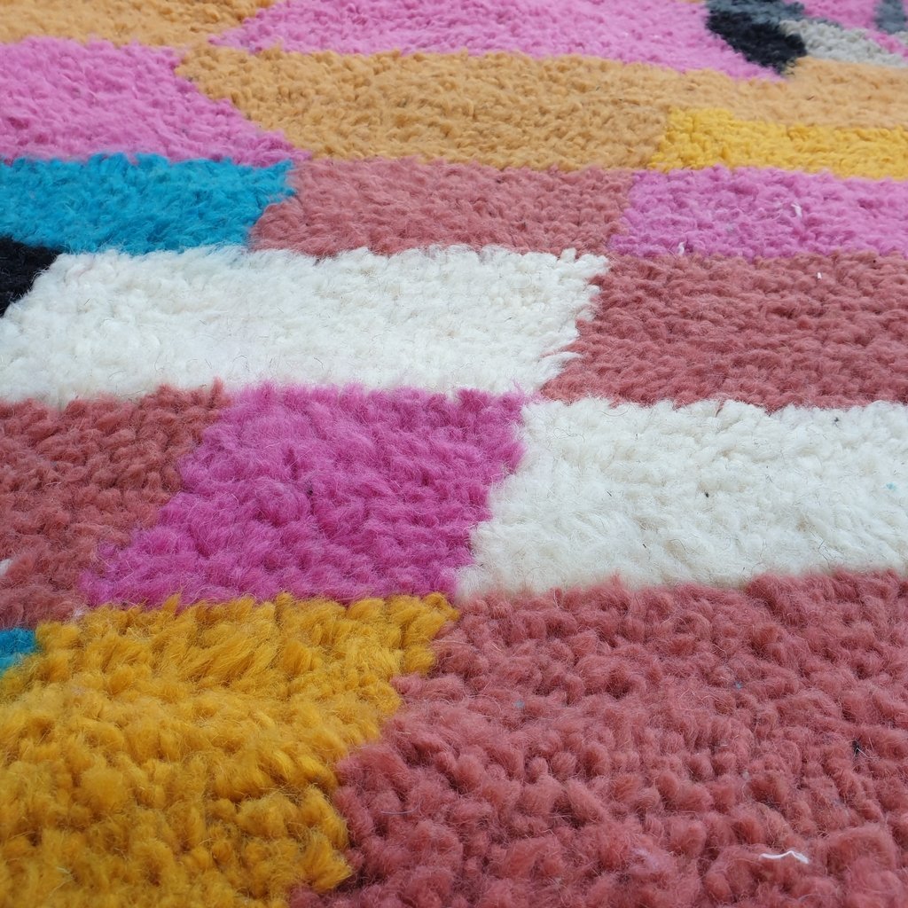 ABLY | 9'4x6'6 Ft | 288x200 cm | Moroccan Colorful Rug | 100% wool handmade - OunizZ