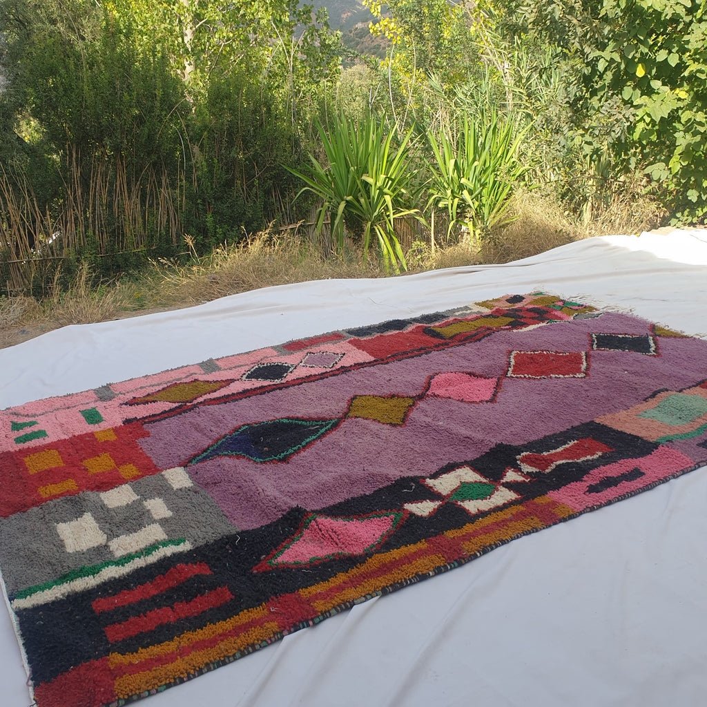 Arubia - MOROCCAN BOUJAAD RUG | Berber Colorful Area Rug for living room Handmade Authentic Wool | 10x6'30 Ft | 305x192 cm - OunizZ