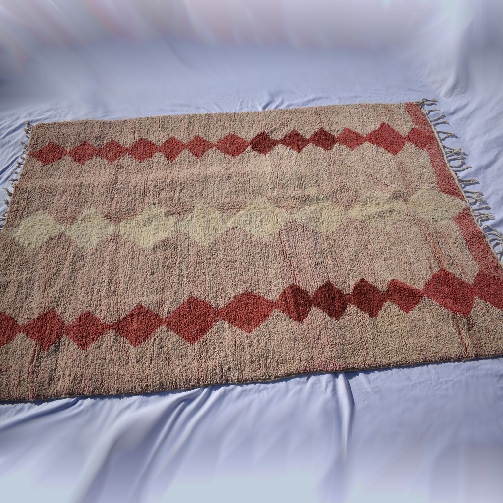 ASSIF | 10x7 Ft | 3x2 m | Moroccan Colorful Rug | 100% wool handmade - OunizZ