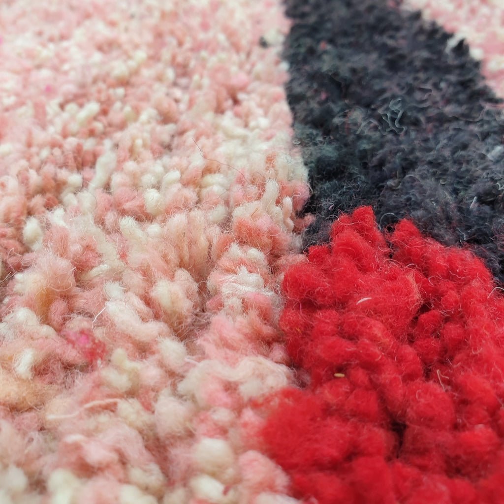 Azyun - MOROCCAN BOUJAAD RUG | Berber Colorful Area Rug for living room Handmade Authentic Wool | 9'5x6'8 Ft | 290x208 cm - OunizZ