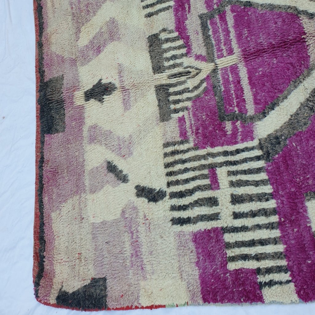 Balja - MOROCCAN BOUJAAD RUG | Berber Colorful Area Rug for living room Handmade Authentic Wool | 9'8x6'6 Ft | 3x2 m - OunizZ