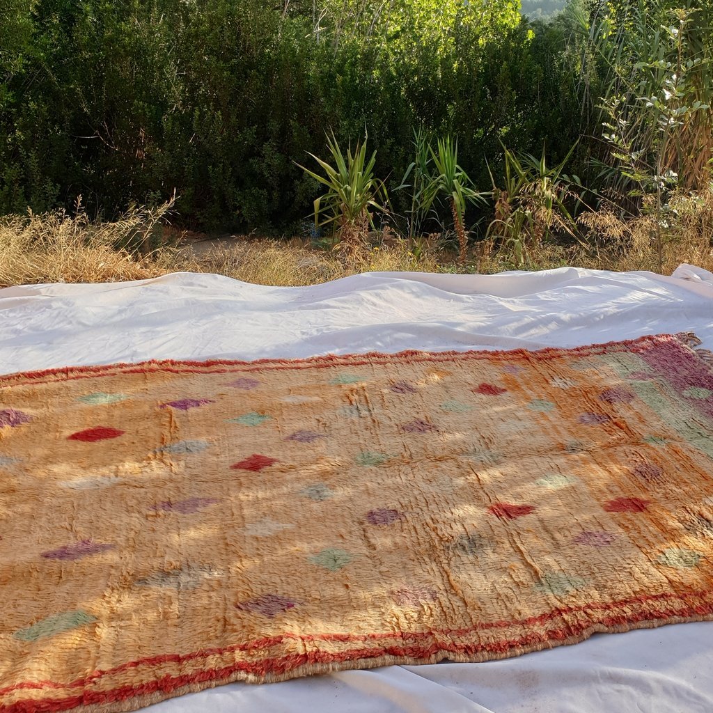 BHITA | 9x5 Ft | 2,8x1,6 m | Moroccan Colorful Rug | 100% wool handmade - OunizZ