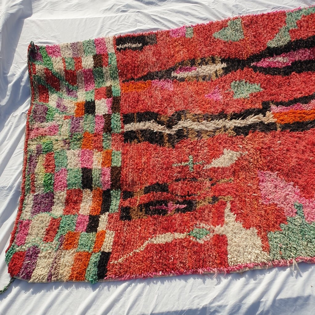 BISMA | 8'4x5'7 Ft | 2,57x1,73 m | Moroccan Colorful Rug | 100% wool handmade - OunizZ