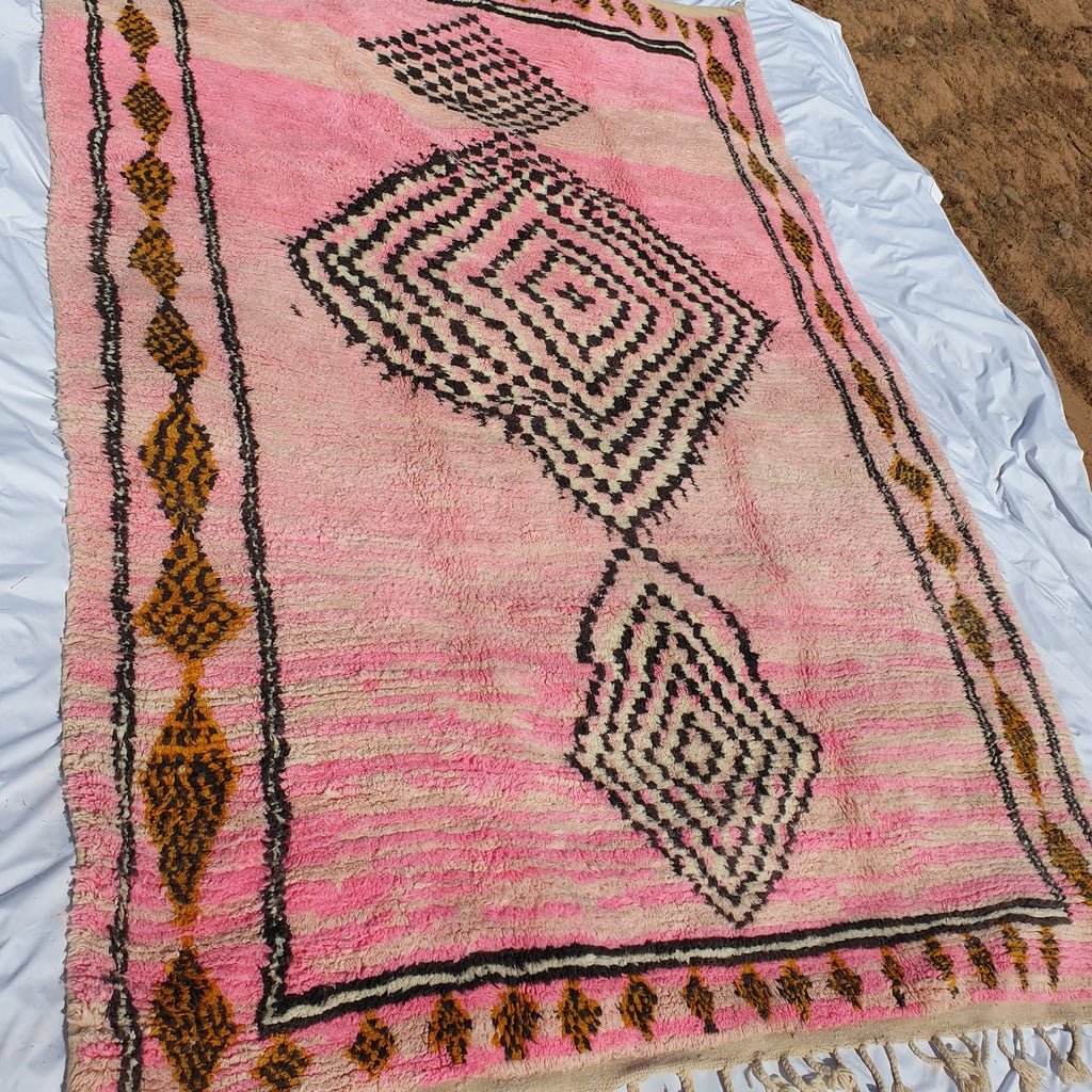 BIWARDA | Boujaad Rug 13'3x9'6 Ft | 4x3 m | 100% wool handmade in Morocco - OunizZ