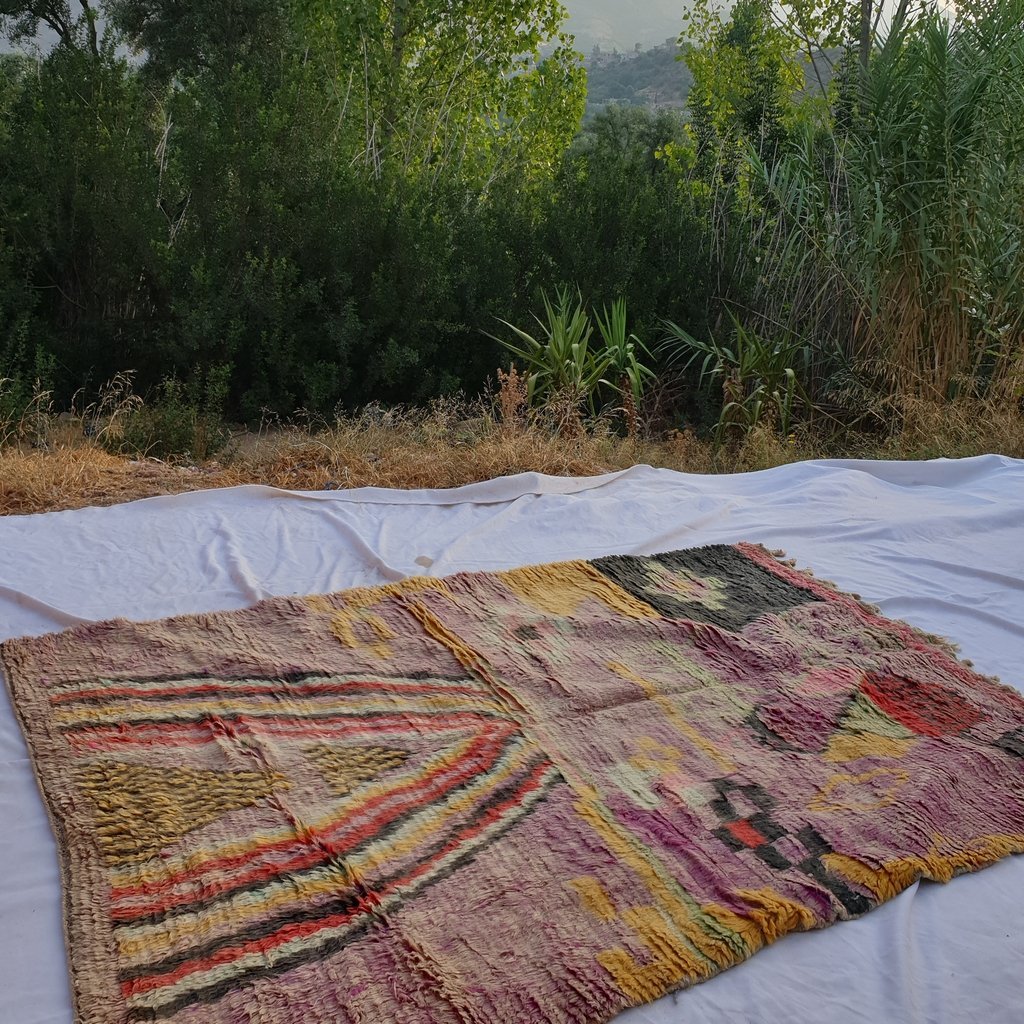 DANIA | 8x5 Ft | 2,5x1,6 m | Moroccan Colorful Rug | 100% wool handmade - OunizZ