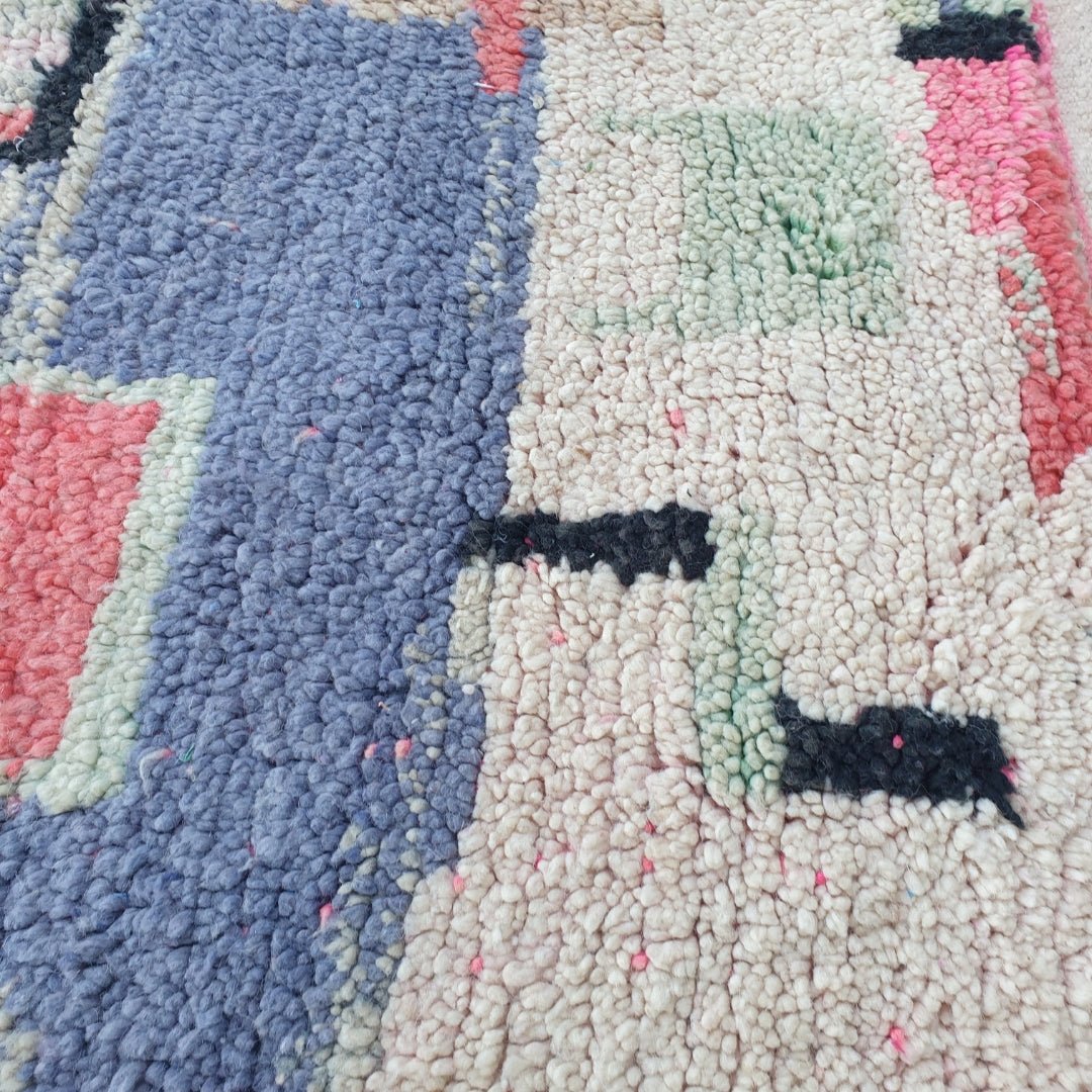Emade - Moroccan Rug Boujaad | Colorful Authentic Berber Handmade Bedroom Rug | 8'60x5'25 Ft | 2,62x1,60 m - OunizZ