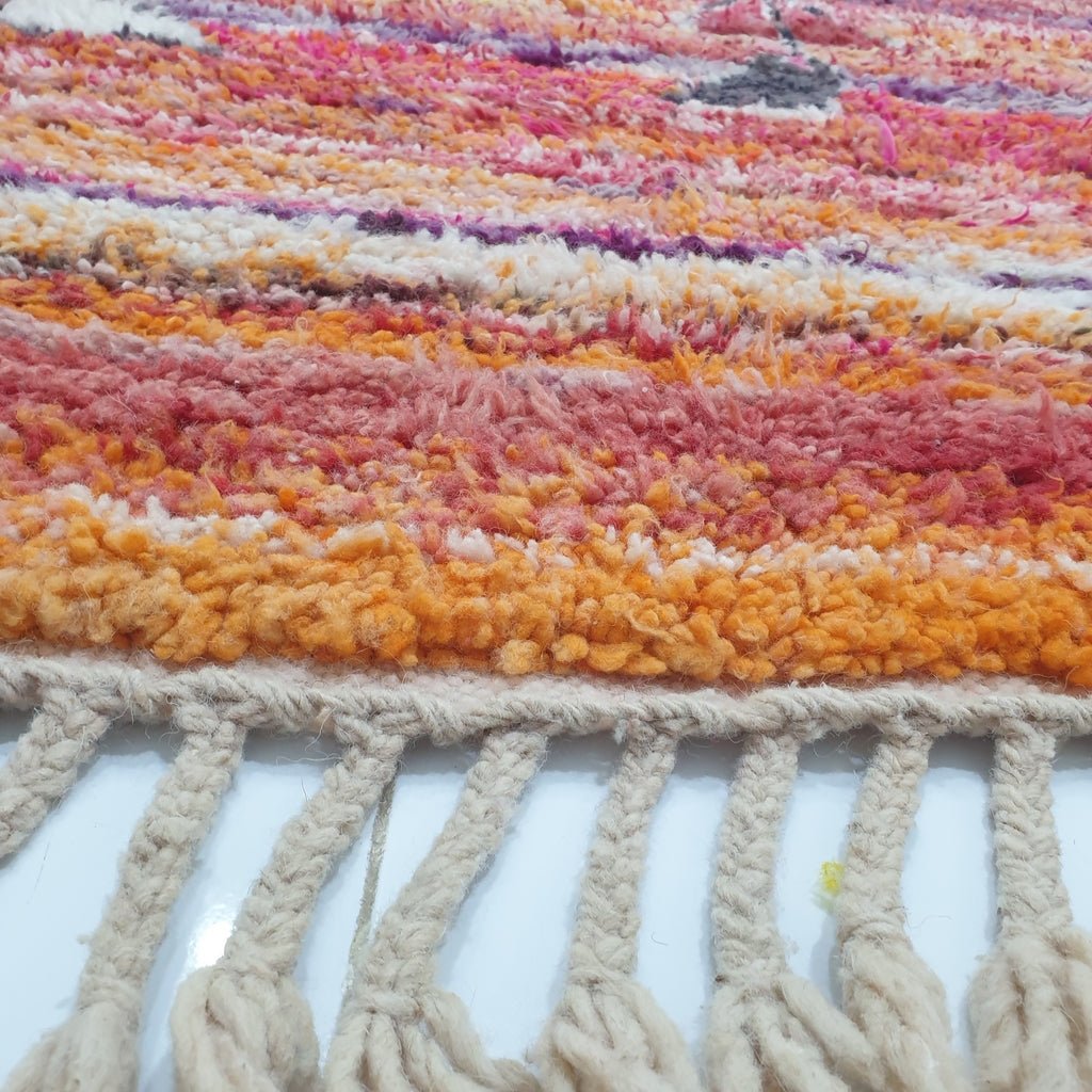 FONON | 9'6x6'3 Ft | 2,92x1,91 m | Moroccan Colorful Rug | 100% wool handmade - OunizZ