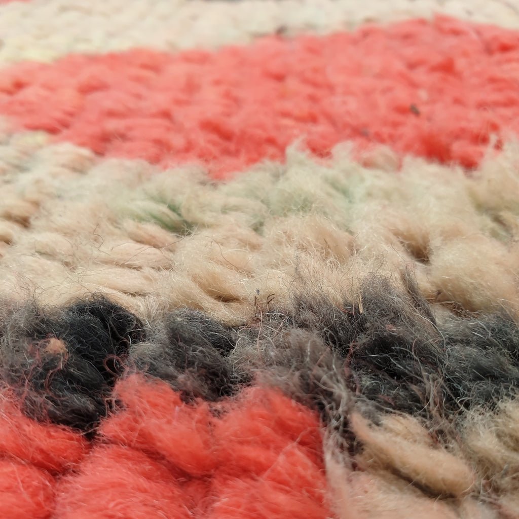 Fula - MOROCCAN BOUJAAD RUG | Berber Colorful Area Rug for living room Handmade Authentic Wool | 8'8x6'6 Ft | 267x201 cm - OunizZ