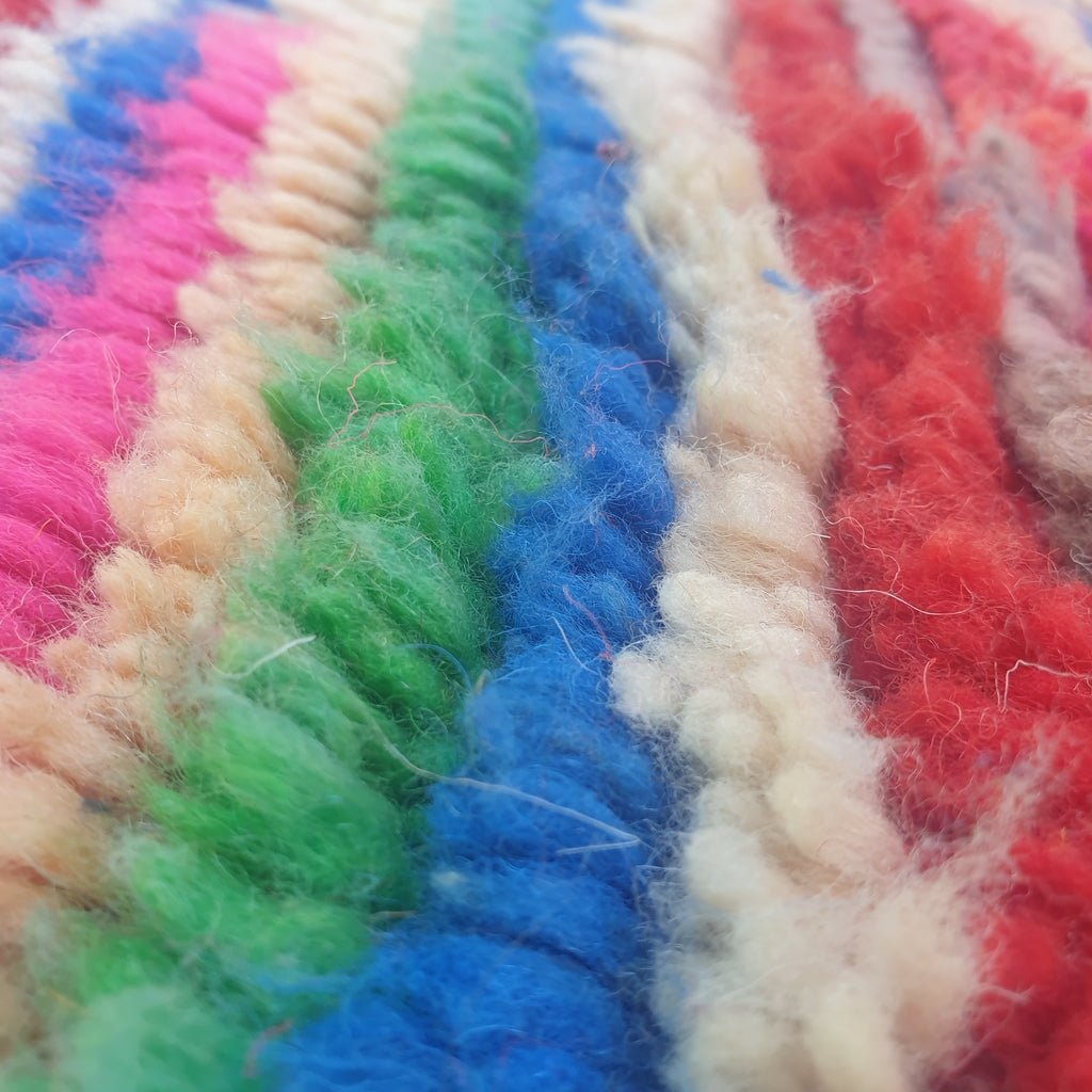 Galfa - MOROCCAN BOUJAAD RUG | Berber Colorful Area Rug for living room Handmade Authentic Wool | 9'3x6'6 Ft | 283x201 cm - OunizZ