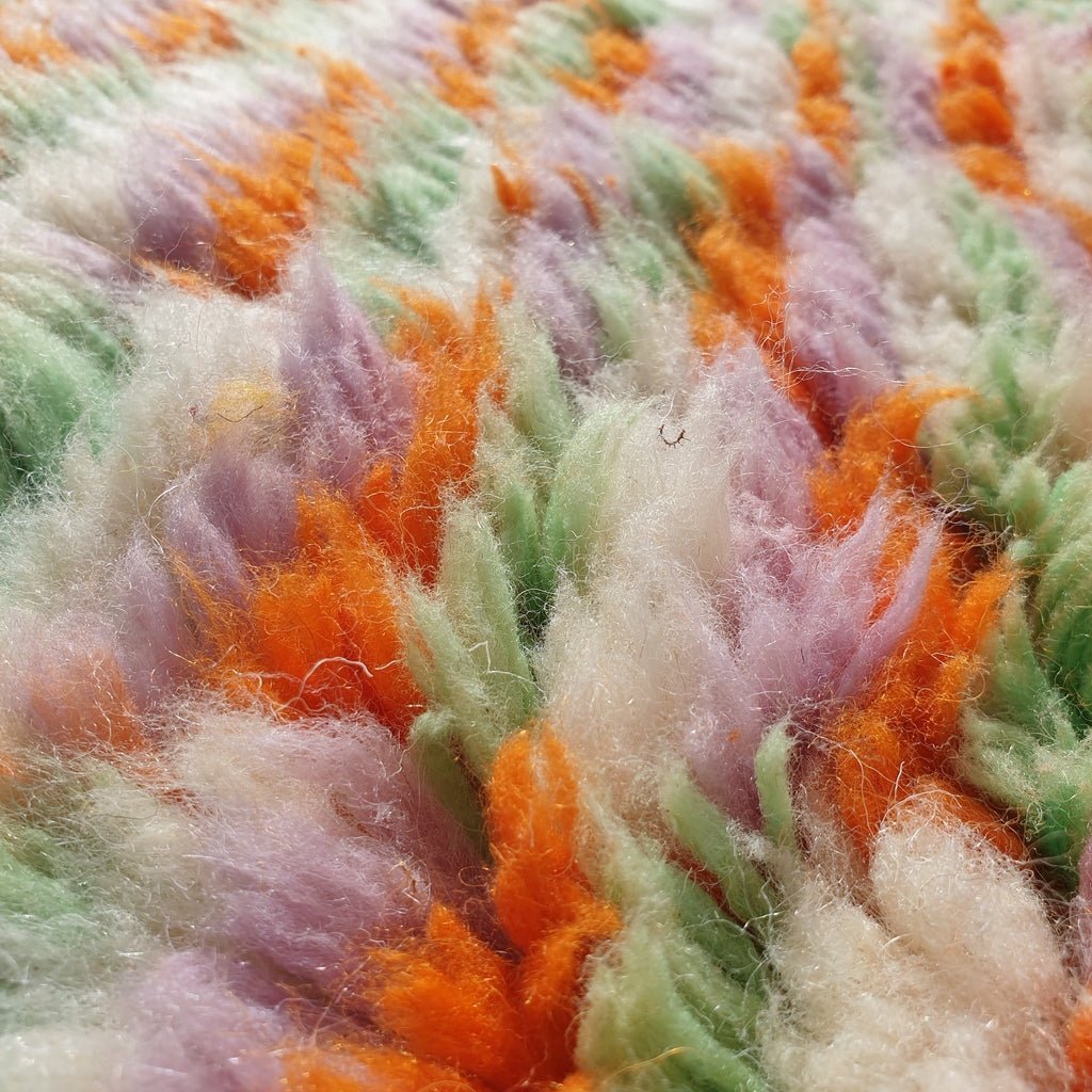 Handcrafted BENI MOROCCAN RUG | Dye Wool Authentic & Soft Rug | Berber Moroccan Rug | Moroccan Woolen Carpet IDIR | 13'5x10 Ft | 4x3 m - OunizZ