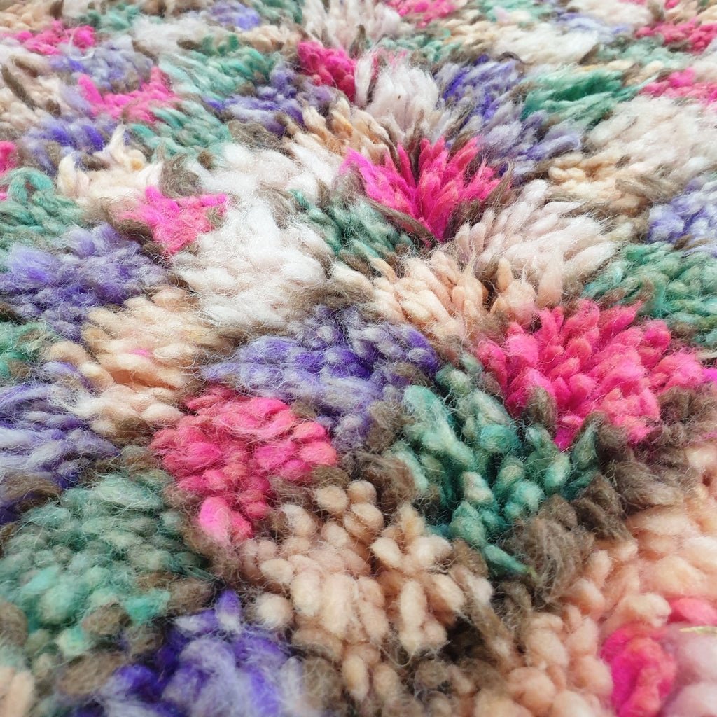 KALIMA | 9'8x5'3 Ft | 3x1,6 m | Moroccan VINTAGE Colorful Rug | 100% wool handmade - OunizZ