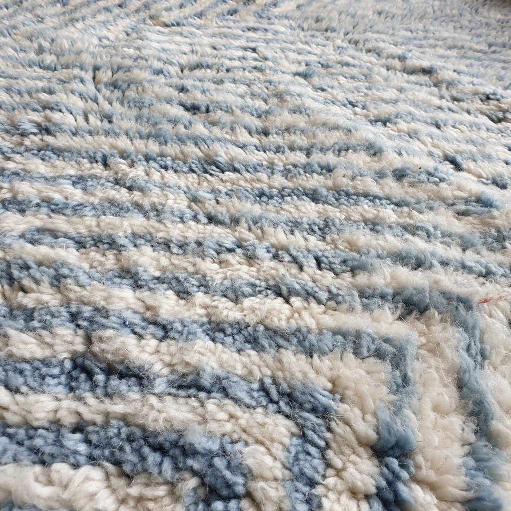 KHAIRA | 10 x 6'6 Ft | 3x2 m | Moroccan Beni Ourain Rug | 100% wool handmade - OunizZ