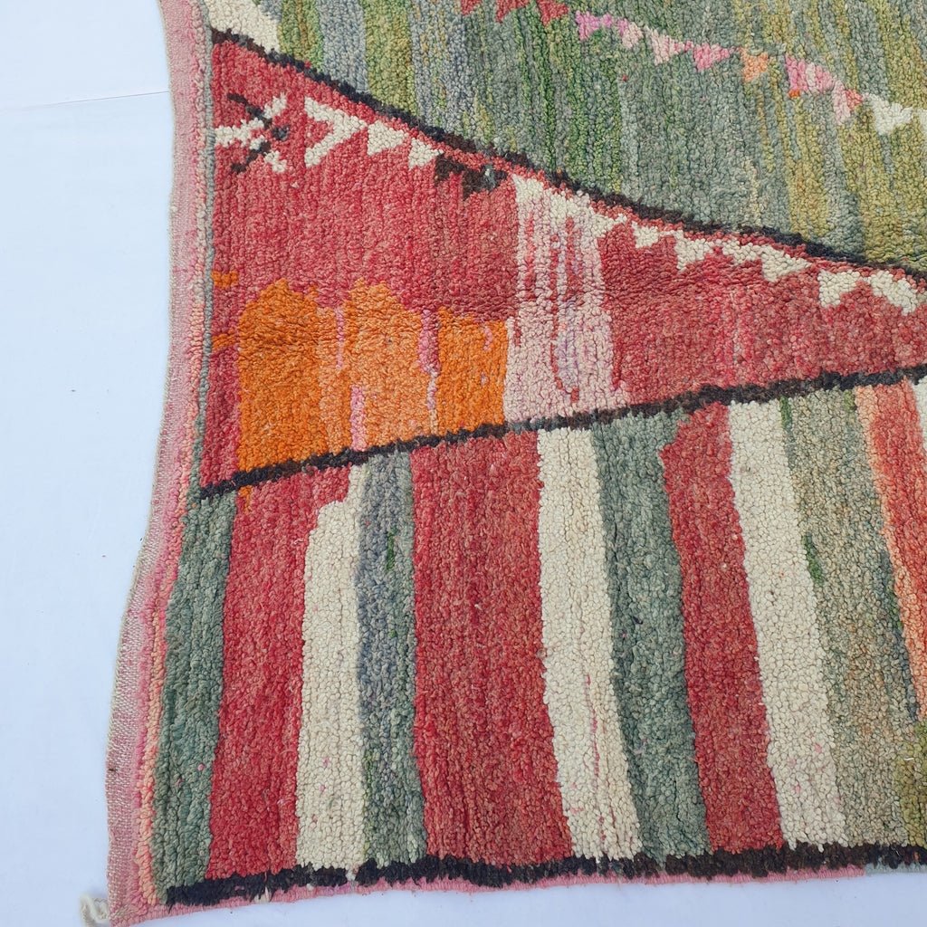 Larora - MOROCCAN BOUJAAD RUG | Berber Colorful Area Rug for living room Handmade Authentic Wool | 9'3x5'6 Ft | 282x170 cm - OunizZ
