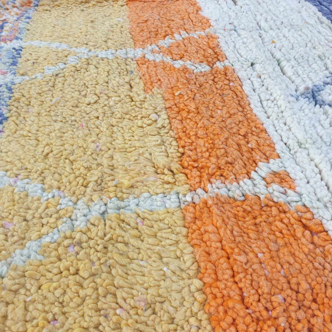 Lotai - Moroccan Rug Boujaad | Colorful Authentic Berber Handmade Bedroom Rug | 8'27x5'18 Ft | 2,52x1,58 m - OunizZ