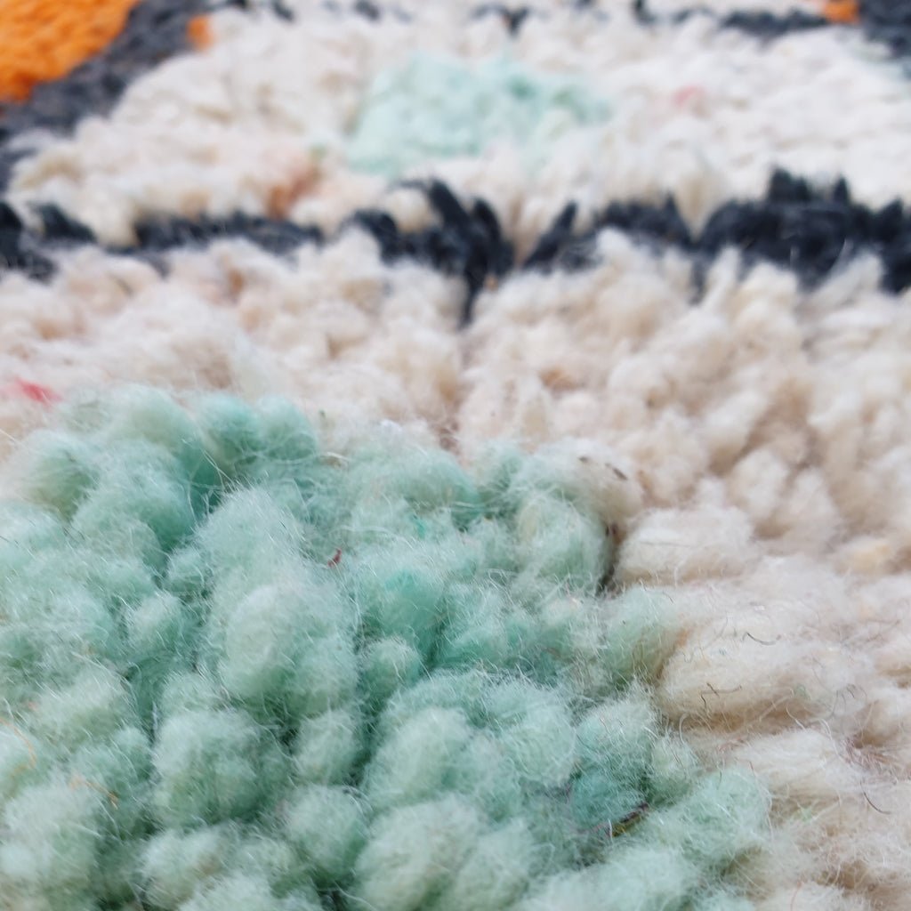 Lungat - MOROCCAN BOUJAAD RUG | Large Berber Colorful Area Rug for living room Handmade Authentic Wool | 12'3x9'6 Ft | 374x292 cm - OunizZ