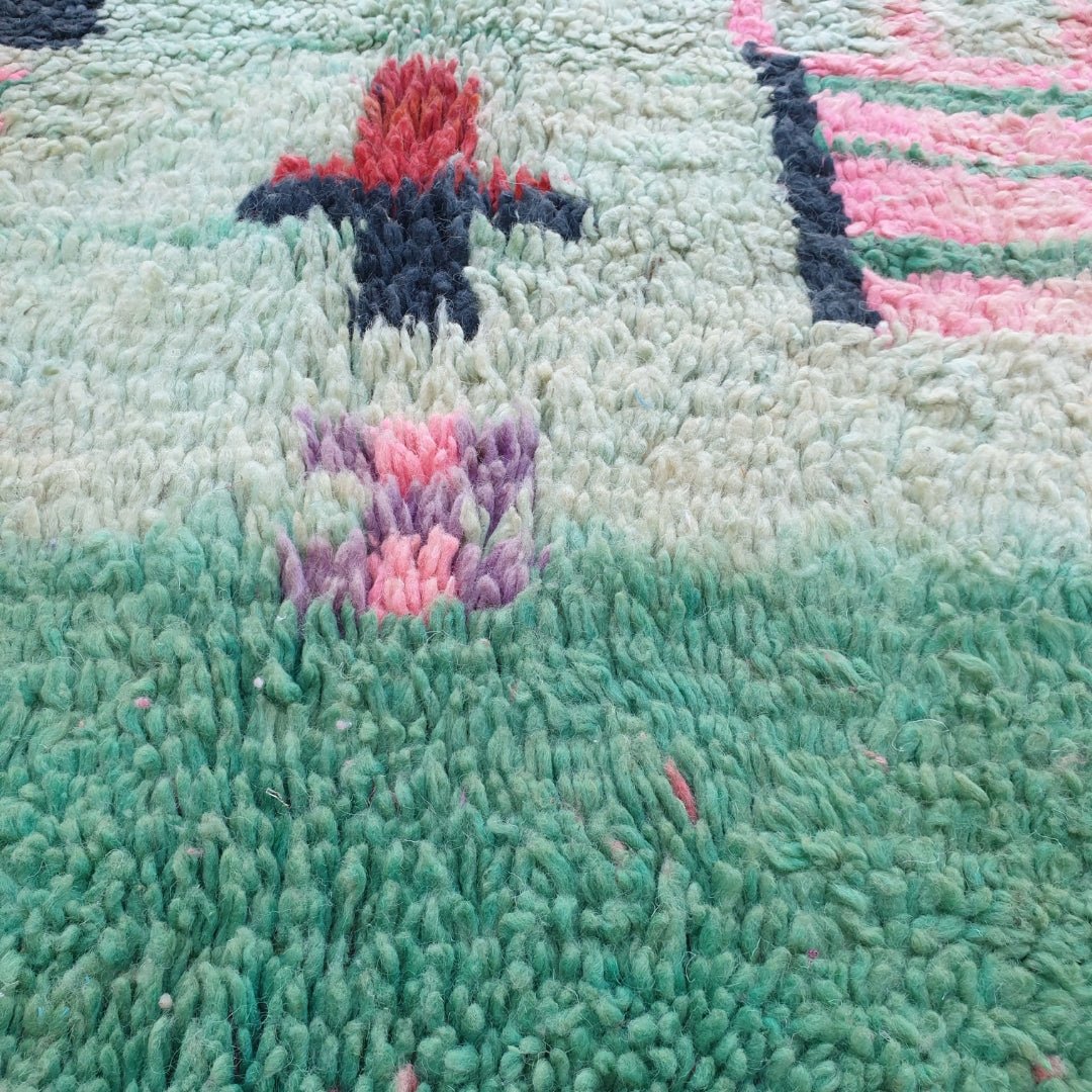 Mafra - Moroccan Rug Boujaad | Colorful Authentic Berber Handmade Bedroom Rug | 8'96x5'38 Ft | 2,73x1,64 m - OunizZ