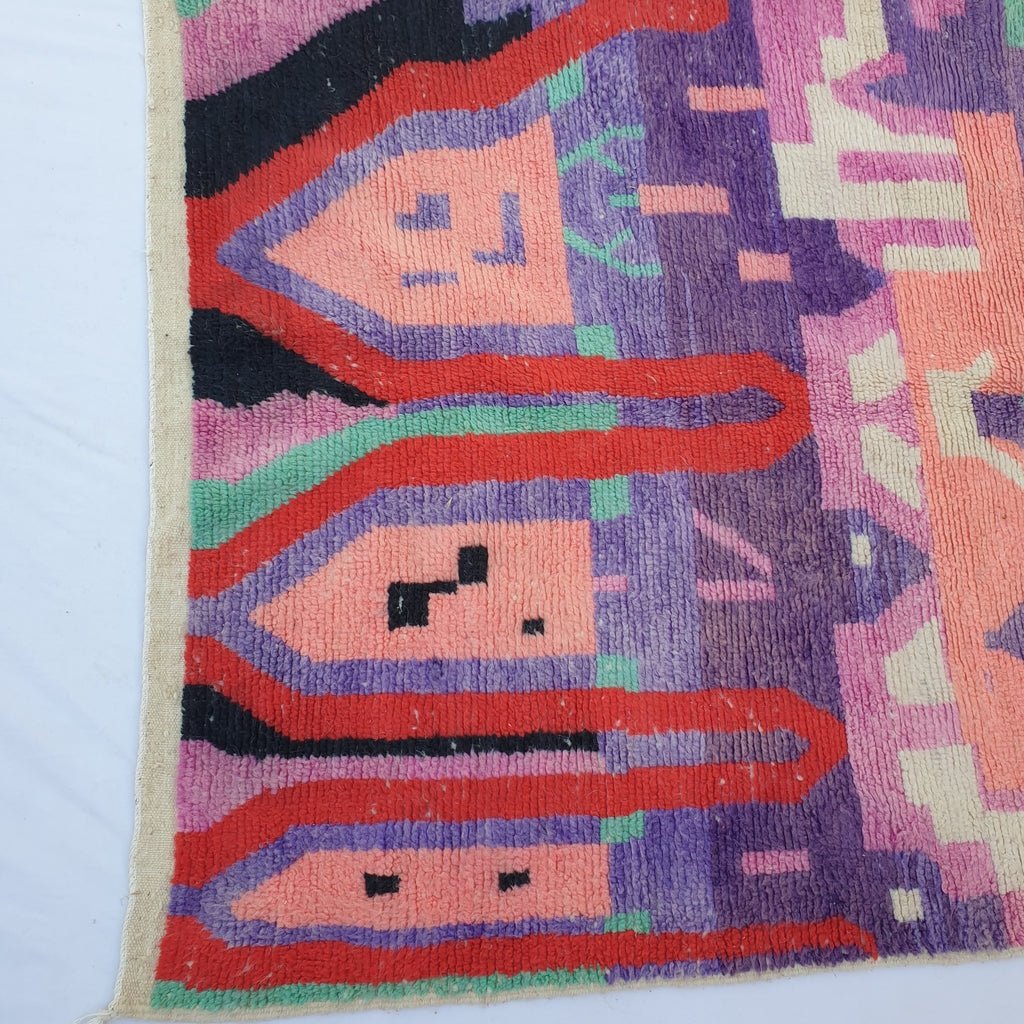 Mayane - Moroccan Boujaad Berber Rug | Colorful Authentic Handmade Bedroom Rug | 8'9x5'4 Ft | 2,70x1,64 m - OunizZ