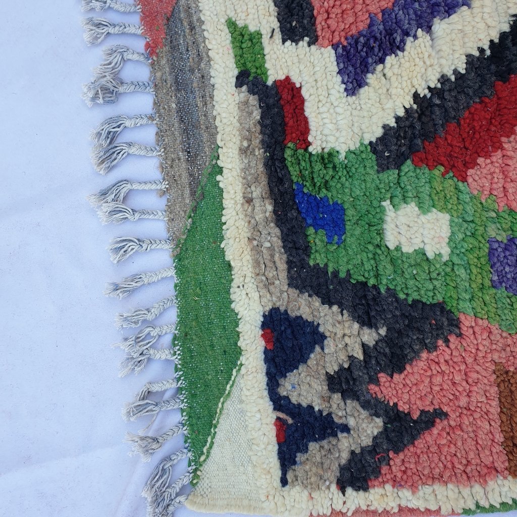 MAYN Runner | 10x2'6 Ft | 3,06x0,80 m | Moroccan Colorful Rug | 100% wool handmade - OunizZ