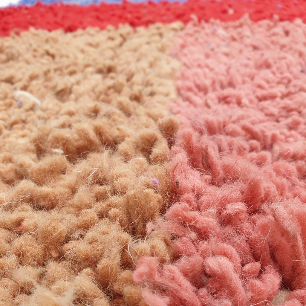 Mohali - MOROCCAN BOUJAAD RUG | Berber Colorful Area Rug for living room Handmade Authentic Wool | 9'2x6'8 Ft | 280x207 cm - OunizZ