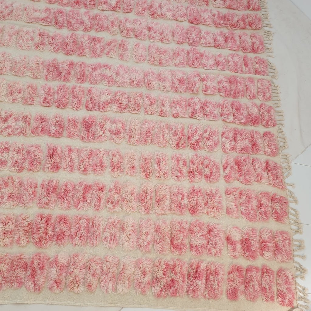 Moroccan Beni Ourain Rug | BAGHRIR | 10' x 8' Ft | 3x2,4 m | 100% wool handmade - OunizZ