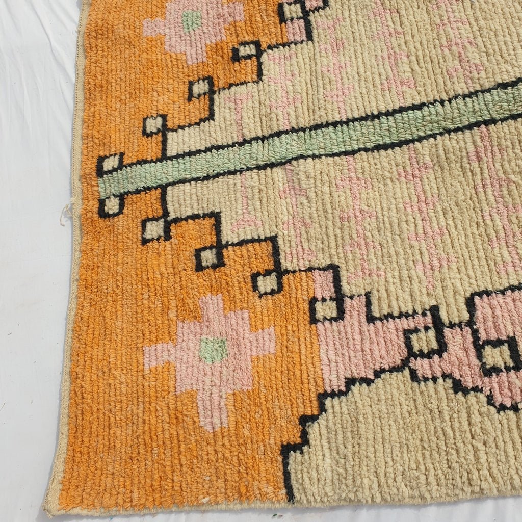 MOROCCAN BOUJAAD RUG | Moroccan Berber Rug | Colorful Rug Moroccan Carpet | Authentic Handmade Berber Bedroom Rug | 9'3x6 Ft | 2,84x1,84m - OunizZ