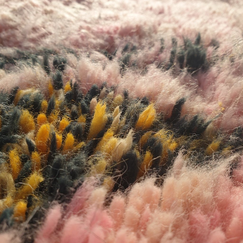 MOROCCAN BOUJAAD RUG | Moroccan Berber Rug | Colorful Rug Moroccan Carpet | Authentic Handmade Berber Bedroom Rugs | 10'3x6'9 Ft | 3,14x2,10 m - OunizZ