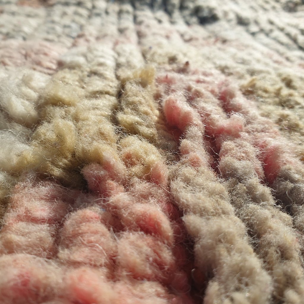 MOROCCAN BOUJAAD RUG | Moroccan Berber Rug | Colorful Rug Moroccan Carpet | Authentic Handmade Berber Bedroom Rugs | 8'4x6 Ft | 2,56x1,82 m - OunizZ