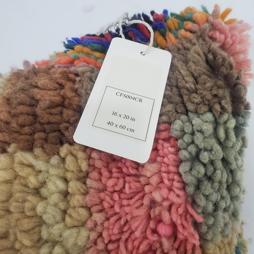 Moroccan Rug Cushion Covers - Moroccan Rug Pillow - Handmade Moroccan rug Pillow Cover - Wool cushion covers - Moroccan handmade pillow cover - OunizZ