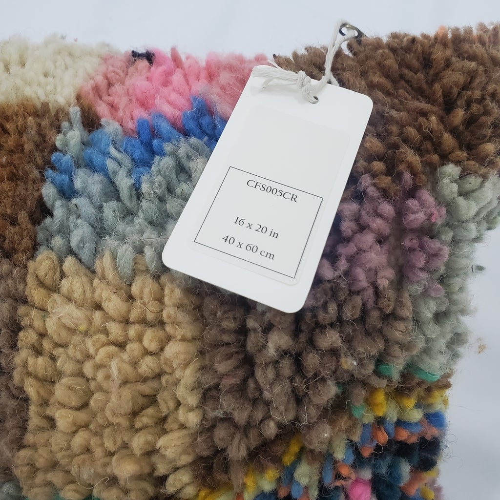 Moroccan Rug Cushion Covers - Moroccan Rug Pillow - Handmade Moroccan rug Pillow Cover - Wool cushion covers - Moroccan handmade pillow cover - OunizZ