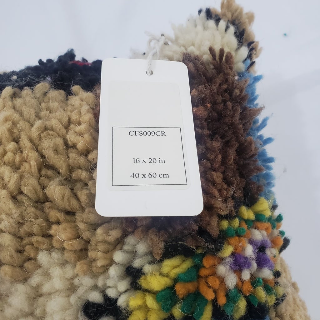 Moroccan Rug Cushion Covers - Moroccan Rug Pillow - Handmade Moroccan rug Pillow Cover - Wool cushion covers - Moroccan handmade pillow cover - OunizZ