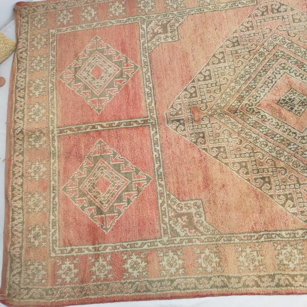Moroccan VINTAGE Rug | 11'3x6'3 Ft | 3,45x1,93 m | TAYRANA | 100% wool handmade - OunizZ