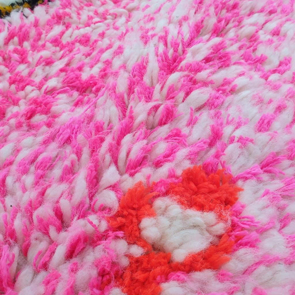 Moroccan White Azilal Rug | SHALAH | 9'3x6'6 Ft | 2,82x2,00 m | 100% wool handmade - OunizZ