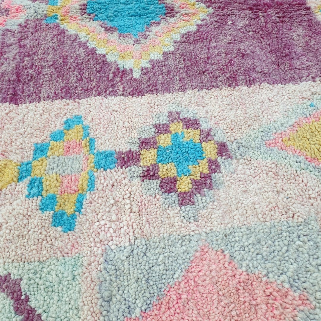 Nemla - Moroccan Rug Boujaad | Colorful Authentic Berber Handmade Bedroom Rug | 8'79x5'22 Ft | 2,68x1,59 m - OunizZ